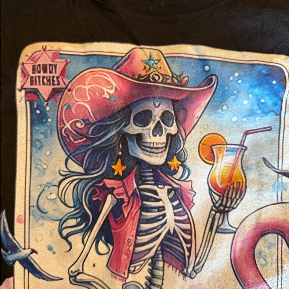 The Salty Cowgirl Black Tshirt - Picture 3 of 4